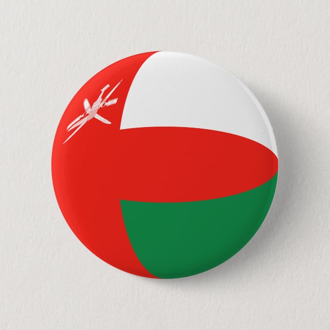 Oman Fisheye Flag Button (Front)