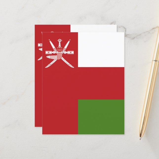 Oman flag (Front/Back In Situ)