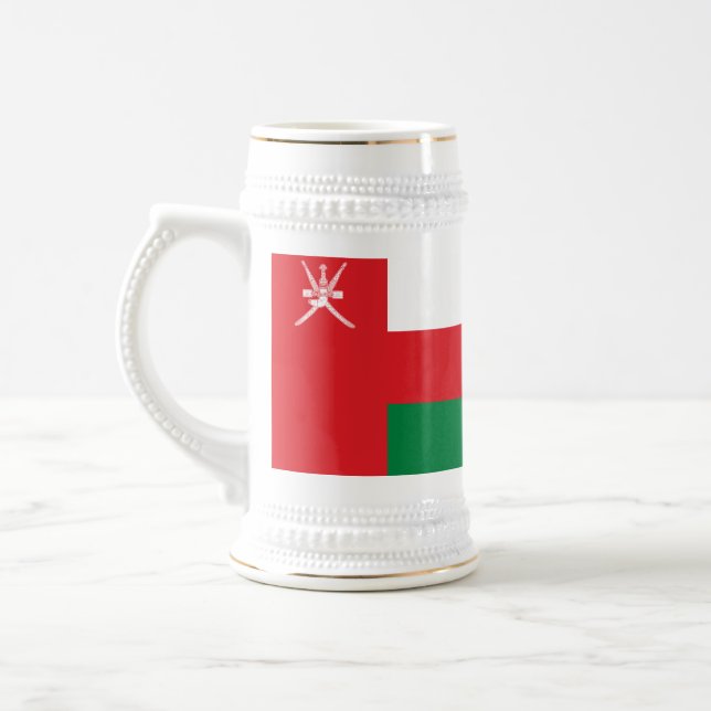 Oman Flag Beer Stein (Left)