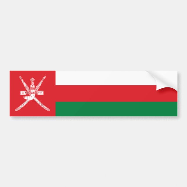 Oman Flag Bumper Sticker (Front)