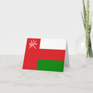 Oman Flag Card