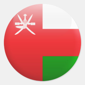 Oman Flag Classic Round Sticker