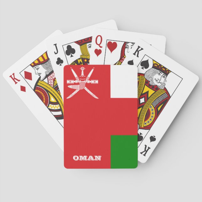 Oman Flag Games, Oman Playing Cards (Back)