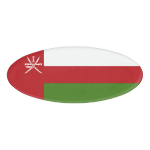 Oman flag name tag