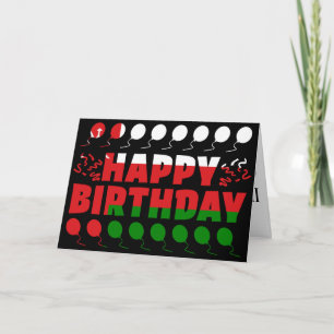 Oman Flag Patriotic Birthday Card