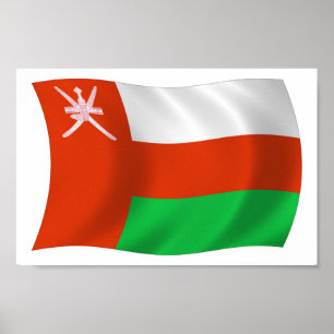 Oman Flag Poster Print
