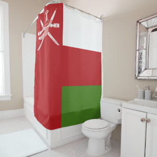 Oman flag shower curtain