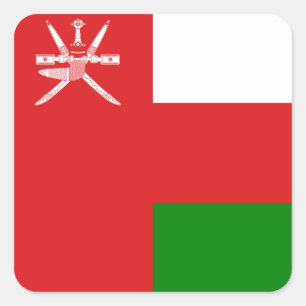 Oman Flag Square Sticker