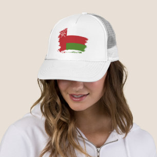 Oman flag trucker hat