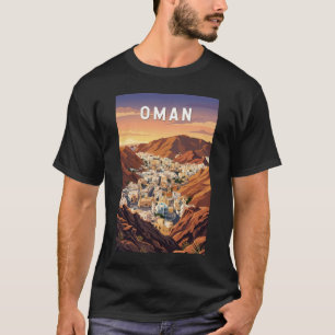 Oman Illustration Travel Art Vintage T-Shirt