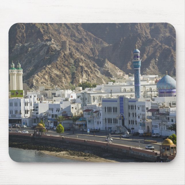 Oman, Muscat, Mutrah. Buildings along Mutrah Mouse Pad (Front)