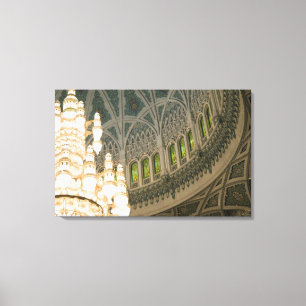 Oman, Muscat, Sultan Qaboos mosque Canvas Print