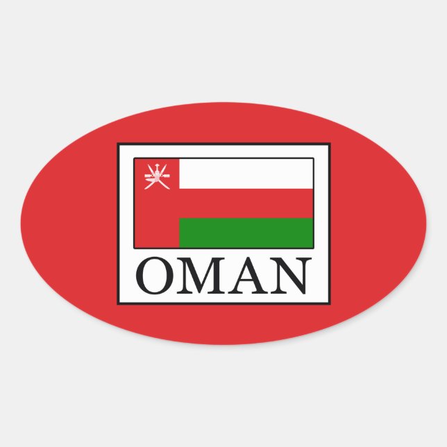 Oman Oval Sticker (Front)