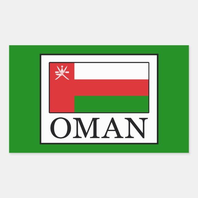 Oman Rectangular Sticker (Front)