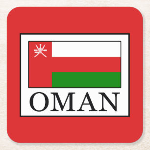 Oman Square Paper Coaster