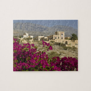 Oman, Western Hajar Mountains, Al Hamra. Town Jigsaw Puzzle