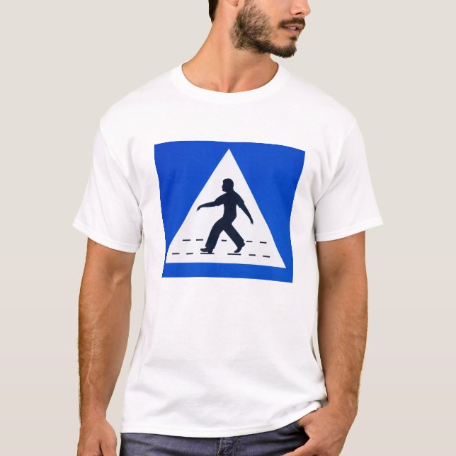 Omani pedestrian crossing sign - Muscat, Oman T-Shirt (Front)