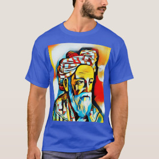 Omar Khayyam Abstract Portrait Omar Khayyam Artwor T-Shirt