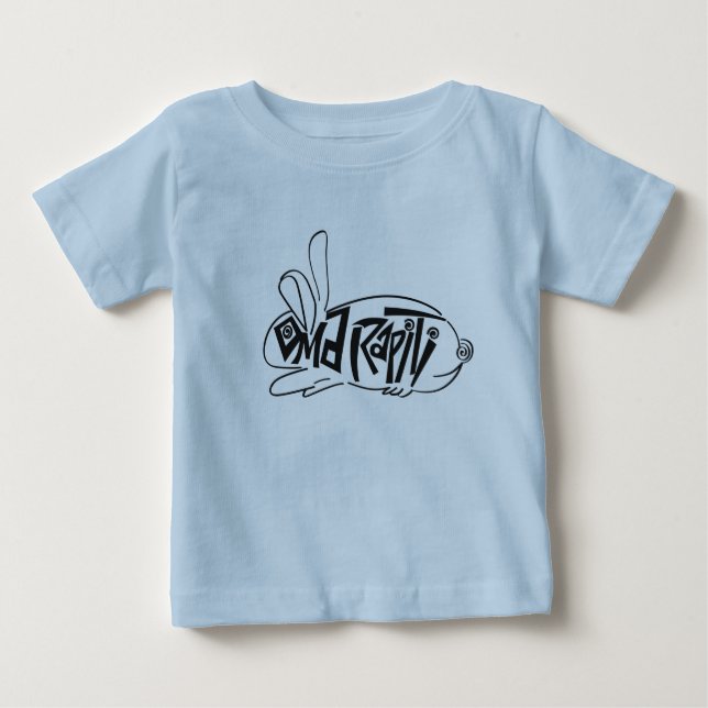 OmaRapiti - Run Rabbit Baby T-Shirt (Front)
