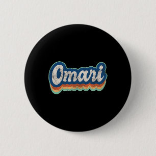 Omari First Name Boy Vintage Style 70s 80s Persona 6 Cm Round Badge