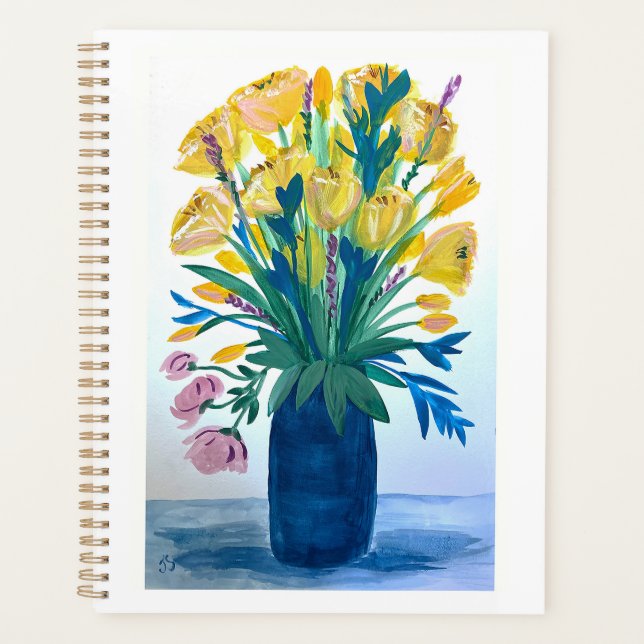 Oma's Flowers planner (Front)