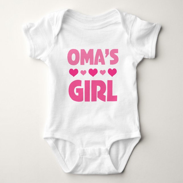 Omas Girl Baby Bodysuit (Front)