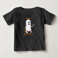 Oma's Little Boo Boy Trick or Treater Baby T-Shir