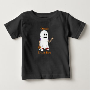 Oma's Little Boo Boy Trick or Treater Baby T-Shir T-Shirt