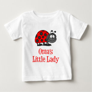 Oma's Little Lady Baby T-Shirt