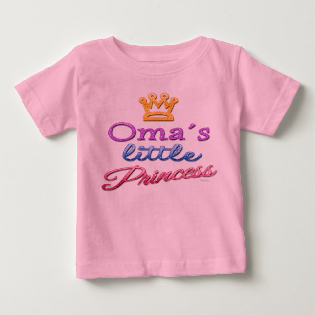 Oma's Little Princess Baby Toddler T-Shirt (Front)