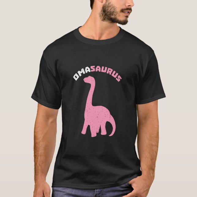 Omasaurus Grandma Dinosaur German Grandmom Nana Mo T-Shirt (Front)