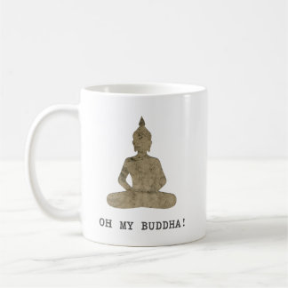 OMB Oh my buddha humour silhouette Coffee Mug