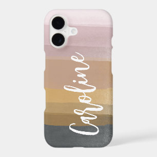 Ombre Abstract Watercolor Stripes Earthy Custom