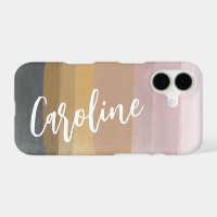Ombre Abstract Watercolor Stripes Earthy Custom
