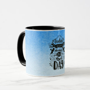 Ombre Blue and white Dive into dreamy hues Mug