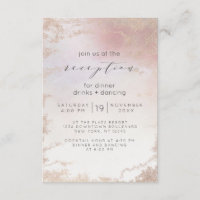 Ombre Blush Pink Frosted Foil Wedding Reception