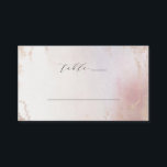 Ombre Blush Pink Frosted Foil Wedding Table Number Place Card<br><div class="desc">Ombre Blush Pink Frosted Foil Watercolor Wedding Design with hand painted watercolor wash fading background texture. A Chic and Modern Look for a spring or summer wedding, with soft pastel colour palette : Blush Pink, and rose gold faux foil veins and details, and a modern trendy brush Script lettering Font...</div>