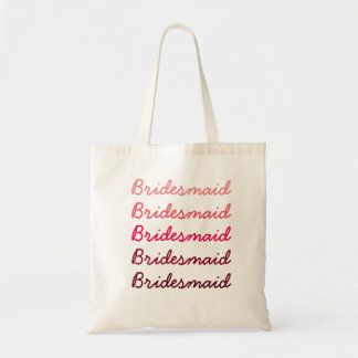 Ombre Bridesmaid Tote Bag