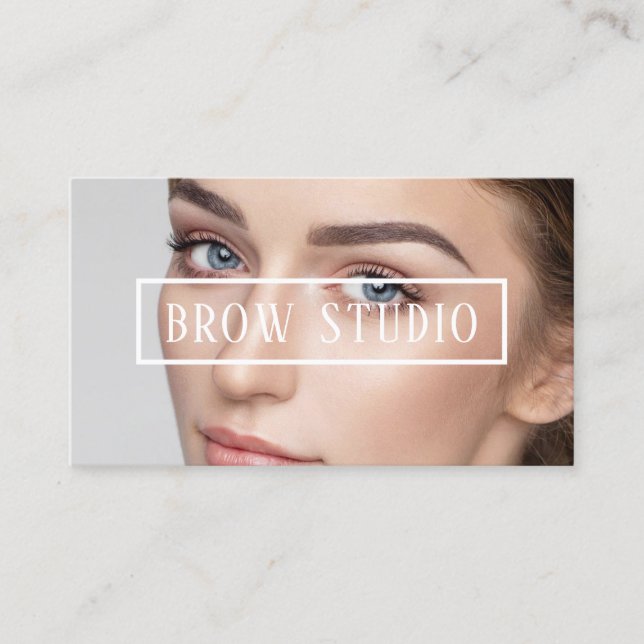 Ombre Brows & Eyelashes Business Card (Front)