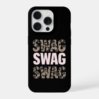 Ombre Charcoal Swag iPhone 15 Pro Case