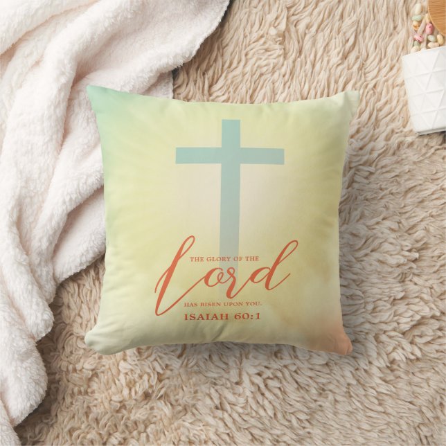 Ombre Cross Scripture Double Sided Cushion (Blanket)