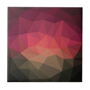 Ombre crystal effect geometric modern desig tile