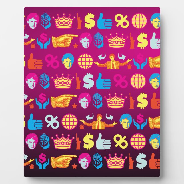 ombre donald trump plaque (Front)