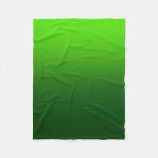 Ombre Fade | green Fleece Blanket