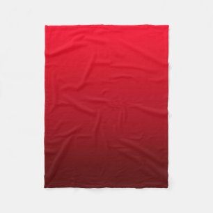 Ombre Fade   red Fleece Blanket