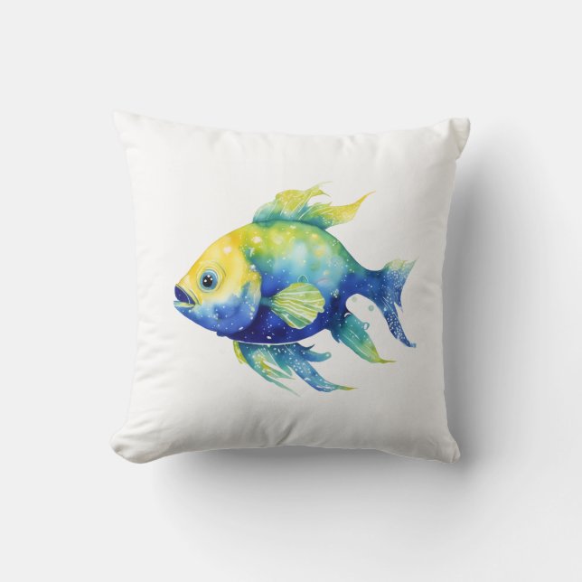Ombre Fish Small Cushion (Front)
