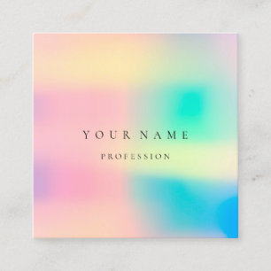 Ombre Framed Simply Professional Holograph Ombre Square Business Card