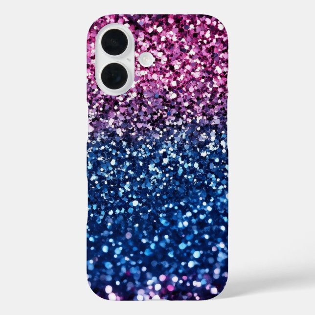 Ombre Glitter Purple Blue Case-Mate iPhone Case (Back)