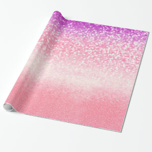 Ombre Glitter Wrapping Paper