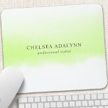 Ombre Green Watercolor Minimalist Business Mouse Pad<br><div class="desc">Ombre Green Watercolor Minimalist Business Mouse Pad. Perfect for a feminine business look for hair stylists,  makeup artist,  cosmetologist,  and more!</div>